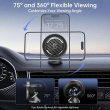 Load image into Gallery viewer, SYNCWIRE for MagSafe Car Mount - Flexible Rotation Magnetic Phone Holder for Car Dash, Strong Magnets Car Cell Phone Holder Mount Universal Compatible iPhone,Samsung,Pixel - MagSafe Car Accessories
