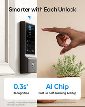 Load image into Gallery viewer, eufy Security Smart Lock C220, Fingerprint Keyless Entry Door Lock, Built-in Wi-Fi, App Remote Control, Front Door Smart Lock Deadbolt, 8Months Battery, Reliable Power, IP53 Waterproof, BHMA Grade 3
