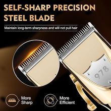 Load image into Gallery viewer, Suttik Hair Clippers for Men Professional, Cordless Beard Trimmer &amp; Electric Shavers for Men, Mens Hair Clippers and Trimmer Kit for Barber with Case, Gold
