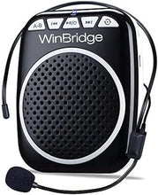 Load image into Gallery viewer, WinBridge WB001 Portable Voice Amplifier with Headset Microphone Personal Speaker Mic Rechargeable Ultralight for Teachers, Elderly, Tour Guides, Coaches, Presentations, Teacher
