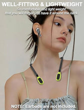 Load image into Gallery viewer, for Galaxy Buds 3 &amp; Galaxy Buds 3 Pro Strap Neckband, Anti-Lost Earbuds Accessories, Support Volume Control, Ergonomic Design, Comfortable Fit, Black Band/Yellow Tip
