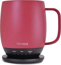 Load image into Gallery viewer, Nextmug - Temperature-Controlled, Self-Heating Coffee Mug (Dusty Rose - 14 oz.)
