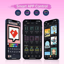 Load image into Gallery viewer, Divoom Times Gate - Cute Gaming Digital Clock with Smart App-Controlled, Support Weather Forecast, Stock Market/Exchange Rate, Social Media, Pixel Art Display for Gamers &amp; Home Office Decor (Pink)

