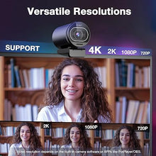 Load image into Gallery viewer, EMEET S600 4K Webcam with Tripod for Streaming - Sony 1/2.5&#39;&#39; Sensor, PDAF Autofocus, 1080P@60FPS, 2 Noise Reduction Mics, Built-in Privacy Cover, 40°-73° FOV, Streaming Webcam for Product/Game/Beauty
