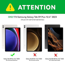 Load image into Gallery viewer, GreenLaw Samsung Galaxy Tab S9 Plus Keyboard case, 7 Color Backlit, Magnetic Detachable, Smart Touchpad, S Pen Holder, SM-X810/X816B/X818U for Samsung Tab S9+ 12.4 inch 2023, Black
