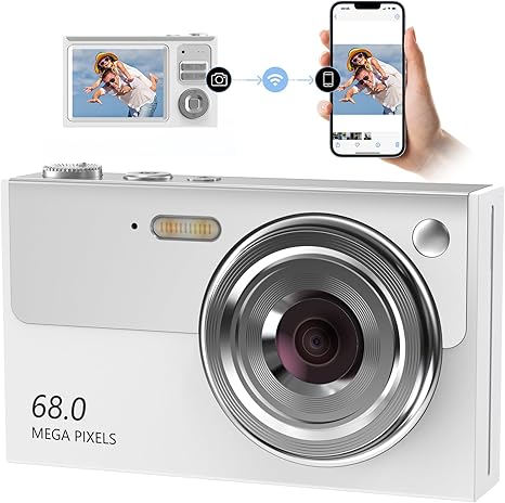 Digital Camera,4K Kids Camera,16X Zoom,Point and Shoot Digital Camera with 32GB Card,Portable Small Camera with Autofocus for Kids Teens Beginner