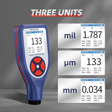 Load image into Gallery viewer, Paint Mil Thickness Meter Gauge for Fe/NFe Car Coating Thickness Measurement in mil/um/mm, USB-C Charge
