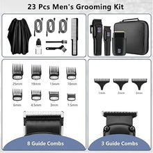 Load image into Gallery viewer, Hair Clippers for Men, Professional Clippers and Trimmers Electric Razor Foil Shaver Set, Beard Trimmer, Cordless Mens Clippers for Hair Cutting, Barber, Grooming, Family
