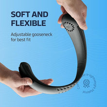 Load image into Gallery viewer, Portable Neck Fan - 3 Speed Rechargeable Bladeless Neck Fan, Adjustable Personal Black Neck Fan For Women &amp; Men Modern Design, Great Cooling Fan For Travel, Outdoors &amp; Sports
