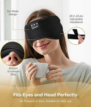 Load image into Gallery viewer, TOPOINT Sleep Mask with Headphones Bluetooth 5.2 Wireless, Sleep Headphone with Microphone Built-in HD Speakers Music, Eye Mask for Sleeping Travel Meditation for Men Women Girl Cool Gadgets
