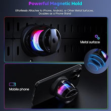 Load image into Gallery viewer, maio Magnetic Bluetooth Speaker, TuneElf Portable Speaker with RGB Lights,7H Playtime, IPX4 Waterproof Wireless Speaker, Phone Stand for iPhone, 3W Mini Speaker for Shower, Outdoor
