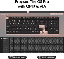 Load image into Gallery viewer, Keychron Q5 Pro Wireless QMK/VIA Mechanical Keyboard, 96% Layout Programmable Knob Full Aluminum Double-Gasket Design, Hot-swappable K Pro Banana Switch for Mac Windows Linux - Black
