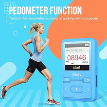 Load image into Gallery viewer, 32GB Clip MP3 Player with Bluetooth 5.0, Portable Digital Lossless Music Player, Mini Ultra-Light MP3 for Sports Running, with FM Radio, Pedometer, Recording, Max 128GB Expand, Earphones Included
