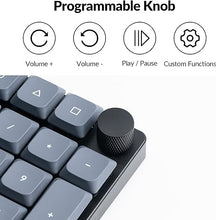 Load image into Gallery viewer, Keychron K17 Pro Wireless/Wired Custom Mechanical Keyboard Ultra-Slim 96% Layout QMK/VIA Programmable Knob RGB Backlight with Hot-Swappable Low-Profile Gateron Red Switch for Mac Windows Linux
