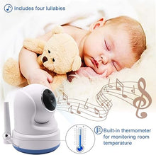 Load image into Gallery viewer, BM200 Video Baby Monitor with 5&quot; Touchscreen and HD Pan &amp; Tilt Camera, Two Way Audio, Lullabies, Nightlight, Automatic Night Vision and Temperature Monitoring Capability
