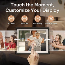 Load image into Gallery viewer, 9.7&quot; Digital Picture Frame, HD Touch Screen Photo Frame with Unlimited Cloud Storage, AI Enhanced Photo, Remote Setup, Instant Sharing Via APP, Perfect for Christmas &amp; Thanksgiving
