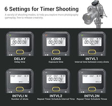 Load image into Gallery viewer, Godox TR-N1 TR-N3 Remote Shutter Release for Nikon, Wireless Shutter Release Intervalometer Compatible for Nikon Z9 Z7 Z6 Z5 D850 D800 D750 D610 F90 D7200 D7100 D5600 D3300 D90
