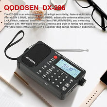 Load image into Gallery viewer, DX-286 Radio, Portable Shortwave Radio AM FM LW SW Ultra-high Sensitivity Full-Band Radio with TEF6686 chip with Two 3350MAH 18650 Batteries, Suitable for Kitchen Desk Bedroom Office Outdoor
