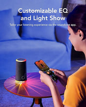 Load image into Gallery viewer, Soundcore Glow Portable Speaker with 30W 360° Sound, Synchronized Radiant Light, 18H Playback, Customizable EQ and Light Show, and IP67 Waterproof (Renewed)
