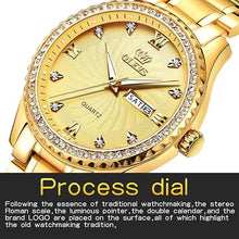 Load image into Gallery viewer, OLEVS Luxury Diamond Watches for Men Waterproof Mens Fine Business Casual Watch Calendar Week Analog Quartz Watch for Christmas
