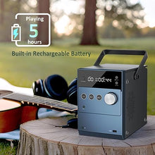 Load image into Gallery viewer, Portable CD Player Boombox | 20W Stereo Sounds| Rechargeable Battery | Auto Lid Open Button | Big LCD Display | Bluetooth 5.3/FM Radio/USB/AUX Input | MIC &amp; Earphone Port | Remote Control (608 Blue)
