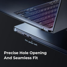 Load image into Gallery viewer, EooCoo [Ultra Thin Armor] Compatible with MacBook Air 13 inch 2024-2022 M3 M2 A3113 A2681, [100% Match Midnight] [Anti-Fingerprint], Air 13.6" Matte Protective Hard Case&amp;Keyboard Skin, Midnight Clear
