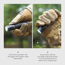 Load image into Gallery viewer, OLIGHT Warrior Mini3 1750 Lumens Rechargeable Tactical Flashlight with Dual Switch and Proximity Sensor, LED Flashlight for EDC, Outdoor, Camping and Emergency (Desert Tan)
