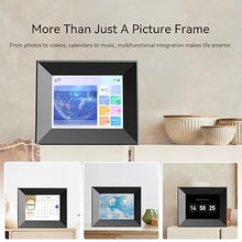 Load image into Gallery viewer, 8-Inch Digital Picture Frame with WiFi, Wood Finish Frame Smart Digital Photo Frame HD IPS Touch Screen with 16GB Storage – Easy Photo &amp; Video Sharing from Anywhere – Ideal Gift for Family, Black
