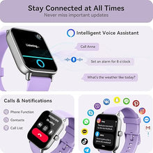 Load image into Gallery viewer, Gydom Smart Watches for Women for Android &amp; iPhone, Alexa Built-in, 1.8&quot; Smartwatch with Heart Rate/SpO2/Sleep/Stress, IP68 Waterproof Fitness Tracker, 100+ Sports Modes, Purple
