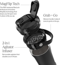 Load image into Gallery viewer, BrüMate MultiShaker Blender Shaker Bottle | 100% Leakproof Insulated Stainless Steel Shaker Bottle | Protein Shaker Bottle, and Pre Workout Bottle for the Gym | 26oz (Mist)
