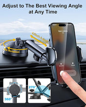 Load image into Gallery viewer, 3-in-1 Phone Mount for Car [2024 Most Stable and Flexible Suction Cup] Vent Dashboard Windshield Cell Phone Holder Car Fit for iPhone 15 14 13 12 Pro Max Samsung S23 S22 S21 All Phone
