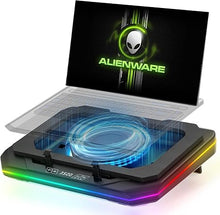 Load image into Gallery viewer, Cooling Pad for Dell Alienware m18 R2 R1 18 inch Gaming Laptop, It is a Well Deserved Heat Dissipation Monster?Cooler with Powerful Turbo Fan Can Fast Cooling,6 RGB Light Mode,Touch Control
