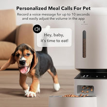 Load image into Gallery viewer, PETLIBRO Automatic Cat Feeder, 5G WiFi Automatic Dog Feeder with Freshness Preservation, 5L Timed Cat Feeder with Low Food Sensor, Up to 10 Meals Per Day, Granary Pet Feeder for Cats, White
