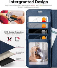 Load image into Gallery viewer, OCASE Compatible with Galaxy S25 Plus Wallet Case, PU Leather Flip Folio Case with Card Holders RFID Blocking Kickstand [Shockproof TPU Inner Shell] Protective Phone Cover 6.7 Inch 2025, Retro Blue
