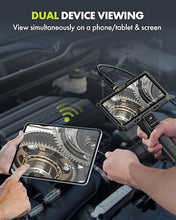 Load image into Gallery viewer, Anykit Borescope Camera with Light, 6&quot; IPS Screen, Dual Lens Endoscope 1080P Plumbing Snake Inspection Camera with Split Screen, 32GB Card, Plumbing Snake Camera for Home (16.5FT)
