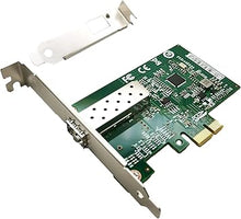 Load image into Gallery viewer, 1.25Gb PCIe x1 Converged Ethernet Network Card, Single SFP Port LAN Card Gigabit NIC with Intel I210-AS Chipset Server Support Windows Server/Windows/Linux/Vmware ESXI…
