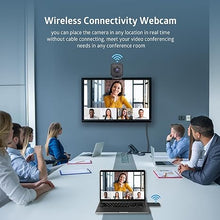 Load image into Gallery viewer, TOALLIN 1080P HD Wireless Webcam for PC, Built-in Noise-Canceling Microphone, Wireless Computer Camera for Video Conferencing, Live Streaming and Online Video Calls
