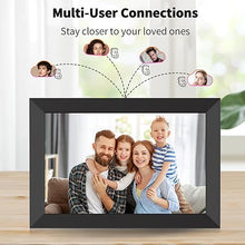 Load image into Gallery viewer, Digital Picture Frame 10.1 Inch WiFi Digital Photo Frame Electronic Picture Frame Slideshow, Built-in 16GB Storage, Wall-Mounted, Easy to Upload Photo and Video Instantly via Uhale APP
