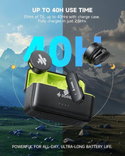 Load image into Gallery viewer, Donner Wireless Lavalier Microphone VPM-20 Mobile Vesion for USB-C iPhone iPad Android, with Charging Box, Dual-Channels Mics, Plug-Play, 1000ft Range, 48KHz 24Bit, Noise Cancellation, 40h Use Max
