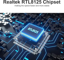 Load image into Gallery viewer, 2.5Gbase-T PCIe NIC with Realtek RTL8125 Chip, 2.5Gb Network Card, 2500/1000/100 Mbps,Single RJ45 Port, PCIe X1, Ethernet Card for Windows/Windows Server/Linux
