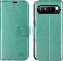 Load image into Gallery viewer, OCASE Compatible with Google Pixel 9 Pro XL Wallet Case, PU Leather Flip Folio Case with Card Holders RFID Blocking Kickstand [Shockproof TPU Inner Shell] Phone Cover 2024, Green
