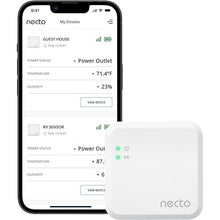 Load image into Gallery viewer, Necto RV Temperature &amp; Humidity Monitor - [4G LTE] No Monthly Fees and No WiFi Required - Power Outage Sensor, Instant Alerts, for Pet Safety &amp; Home
