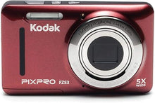 Load image into Gallery viewer, Kodak PIXPRO Friendly Zoom FZ53-RD 16MP Digital Camera with 5X Optical Zoom and 2.7&quot; LCD Screen (Red)
