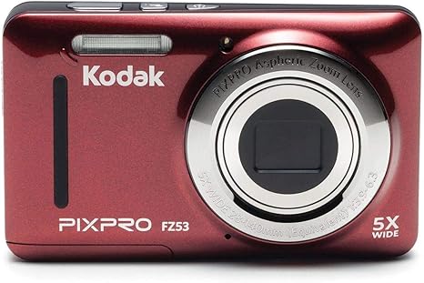 Kodak PIXPRO Friendly Zoom FZ53-RD 16MP Digital Camera with 5X Optical Zoom and 2.7