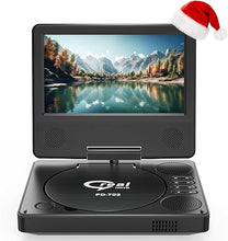 Load image into Gallery viewer, 9.5&quot; Portable DVD Player with 7.5&quot; Swivel Display Screen, 5-Hour Built-in Rechargeable Battery, Car DVD Player,Supports SD Card/USB/CD/DVD and Multiple Disc Formats, High Volume Speaker,Black……
