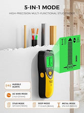 Load image into Gallery viewer, Mecurate 5-in-1 Stud Finder with LCD Display, Wall Scanner for Studs, Metal, AC Wires Detection, Lightweight &amp; Durable, Perfect for Homeowners &amp; DIY Projects
