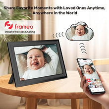 Load image into Gallery viewer, Frameo 10.1 Inch Smart WiFi Digital Photo Frame, 32GB Memory, Auto-Rotate, 1280x800 HD IPS Touchscreen Digital Picture Frame, Wall Mountable, Instantly Share Pictures Videos, for Family, Friends-Black
