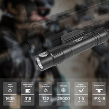 Load image into Gallery viewer, ThruNite Ratel Weaponlight Customized Black Scout Survival Edition Max 1983 Lumens USB-C Rechargeable Flashlight Rail Mount Flashlights, Black Cool White
