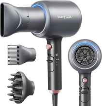 Load image into Gallery viewer, Wavytalk Ionic Hair Blow Dryer with Diffuser for Curly Hair Professional Salon Attachment Diffuser and Concentrator Nozzle for Women Styling Natural
