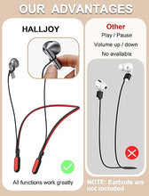 Load image into Gallery viewer, for Galaxy Buds 3 &amp; Galaxy Buds 3 Pro Strap Neckband, Anti-Lost Earbuds Accessories, Support Volume Control, Ergonomic Design, Comfortable Fit, BlackRed Band/Red Tip
